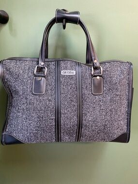 Men's Black & Gray Duffel Bag